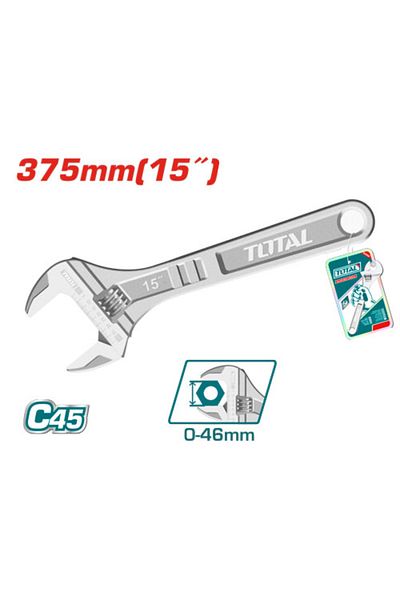 TOTAL 15" Chrome Handle Spanner