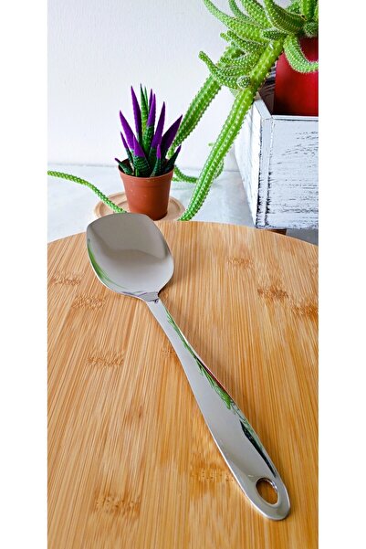 BRE HOME Rectangular Form Stainless Steel Serving Spoon
