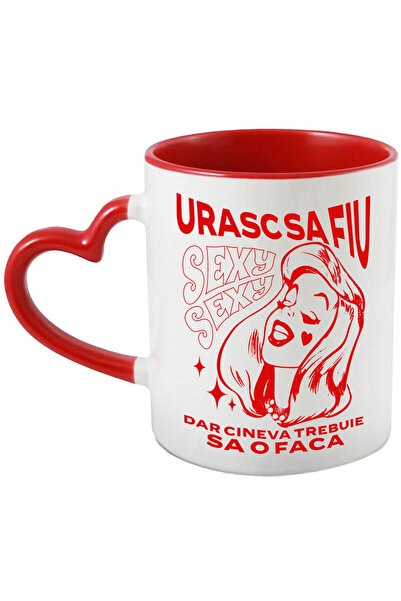 StoryGift Romania Cana Cu Chip Feminin Cu Par Lung Text Haios Urasc Sa Fiu Se...