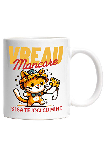 StoryGift Romania Cana Cu Pisica Portocalie Cu Capcana Cu Branza Soareci Text...