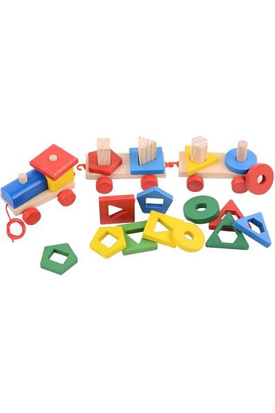 rexa Jumbo Train with Geometric Shapes Design