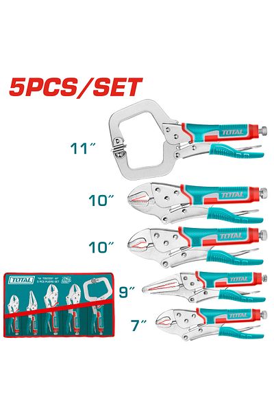 TOTAL Automatic pliers set 5pcs/set
