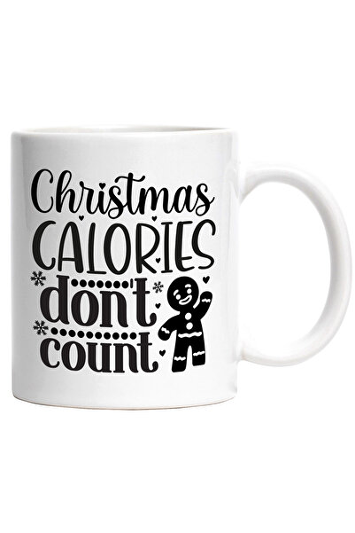 StoryGift Romania Cana Cu Inimioare Si Textul "caloriile De Craciun Nu Sunt L...