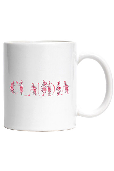 StoryGift Romania Cana Cu Numele Claudia, Floral, Colorat, Creativ, Frumos, U...