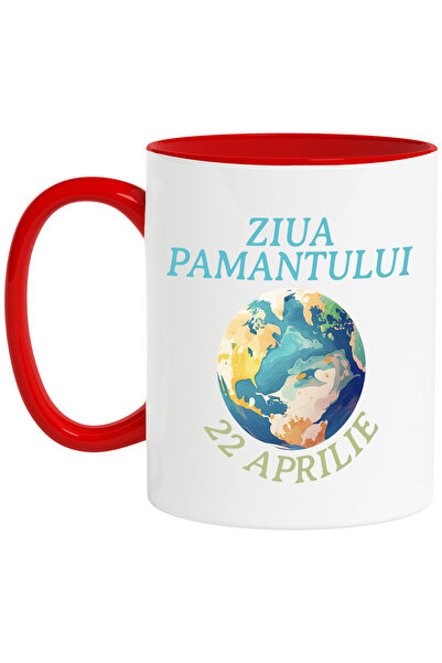 StoryGift Romania Cana Ziua Pamantului 22 Aprilie Terra Planeta, 330ml, Ceram...