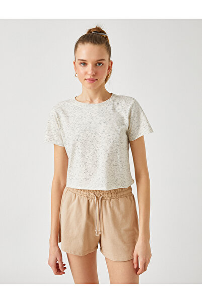 Koton Tričko s krátkým rukávem a výstřihem