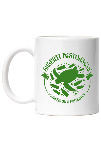 StoryGift Romania Cana Salvati Testoasele Plasticul Dauneaza Poluare , 330ml,...