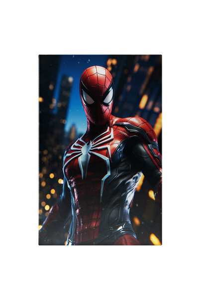 StoryGift Romania Tablou Canvas: Bust Spiderman Roșu- Animații Pictura Digitala