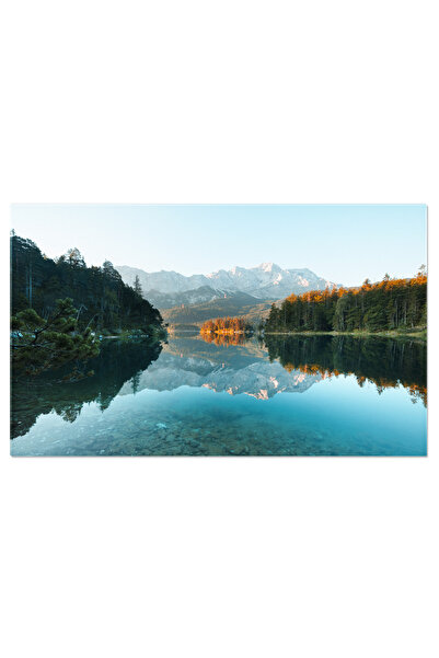 StoryGift Romania Tablou Canvas: Calatorie Pe Eibsee In Alpi - Peisaj, Natura...