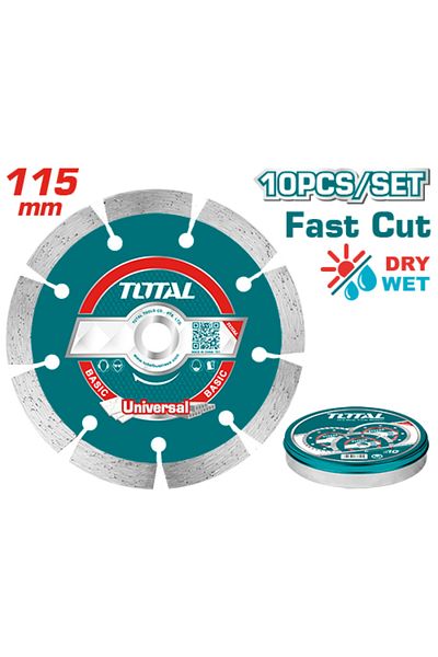 TOTAL Dry Marble Cutting Disc 4-1/2" 10pcs/box Segment