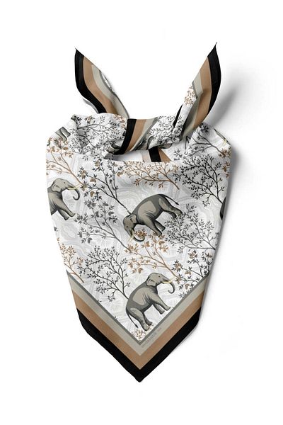 Modabutik Μπαντάνα με σχέδιο Tropic Elephants Dg12030