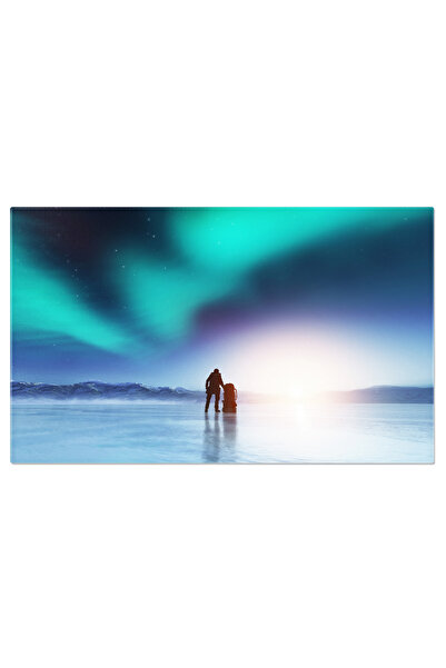 StoryGift Romania Tablou Canvas: Aurora Boreala In Nord - Priveliste Cosmica