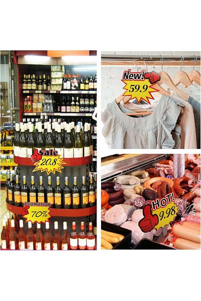 Generic 12-piece paper banners for commercial advertising