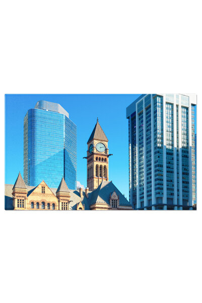 StoryGift Romania Tablou Canvas Orizontul Urbanei Financiare, Vancouver, Canada 3696