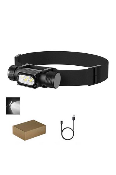 Choice No Battery Mini Led Headlight 1920lm White 7000-8000k Flashlight 18650 Battery Memory Headlamp Type-