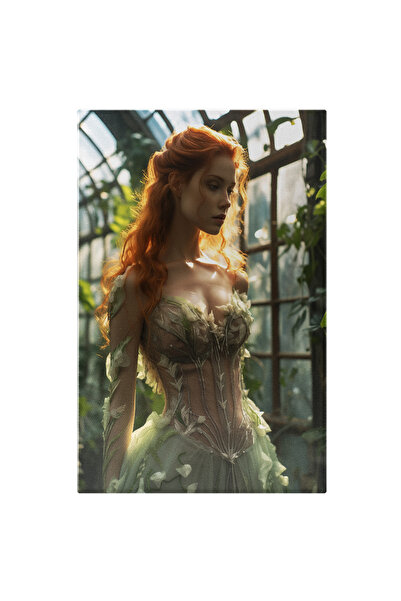 StoryGift Romania Tablou Canvas: Prințesă Cu Rochie Albă Și Detalii Florale- ...