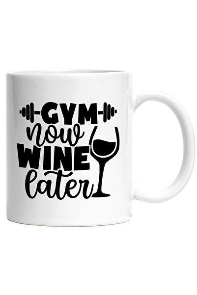 StoryGift Romania Cana Cu Textul In Engleza "gym Now, Wine Later" - Sala Acum...