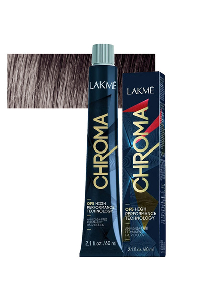 LAKMÉ صبغة شعر دائمة خالية من الأمونيا كروما من لاكمي 3/00 بني غامق 60مل