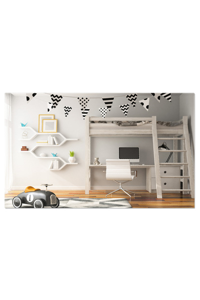 StoryGift Romania Tablou Canvas Cu Interior Modern Si Luminos - O Casa Plina De Caldura