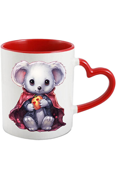 StoryGift Romania Cana Cu Un Ursulet Koala Care Tine Un Dovleac Decorat | Ilu...