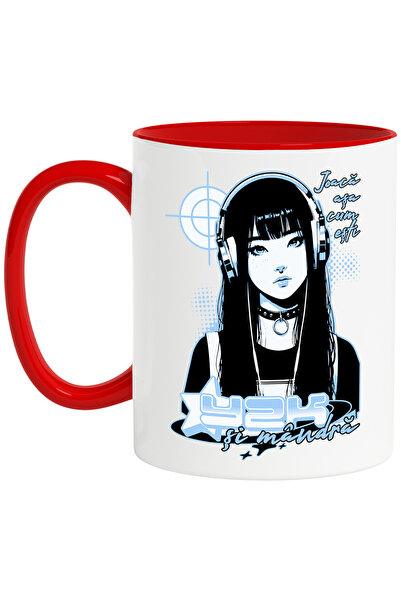 StoryGift Romania Cana Y2k Si Mandra. Joaca Asa Cum Esti, 330ml, Ceramic Cu M...