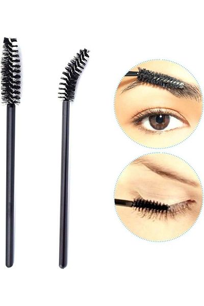 OEM Set multicolor de 50 de pensule de rimel pentru extensii de gene și stilizarea sprâncenelor, Negru