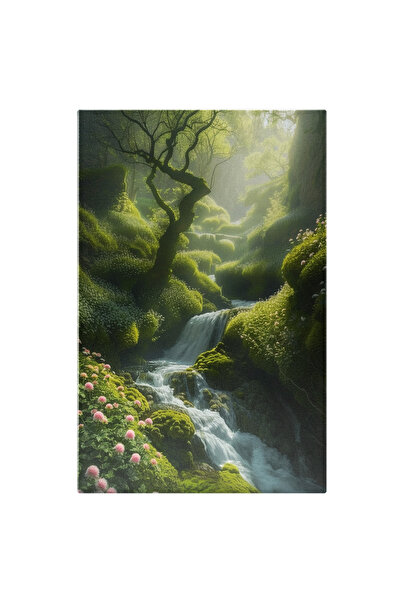 StoryGift Romania Tablou Canvas: Cascada În Trepte A Apei Curgătoarele Sursur...