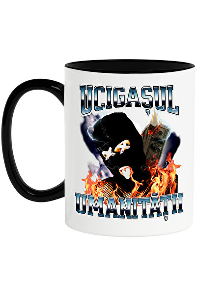 StoryGift Romania Cana Ucigasul Umanitatii Om Cu Masca In Flacari, 330ml, Cer...