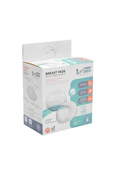 turtees وسادات الثدي، 24 قطعة، فائقة النعومة