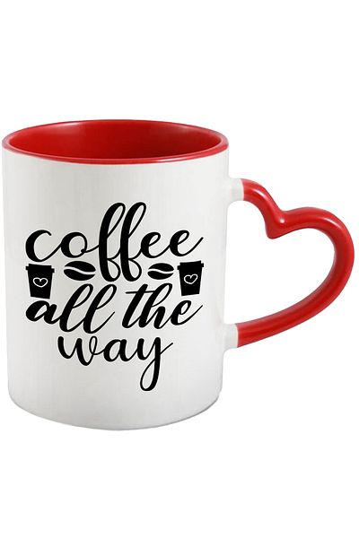 StoryGift Romania Cana Pentru Cei Care Iubesc Cafeaua Cu Mesajul "coffee All The Way" - Pana La Ca, Cu ,stg