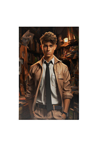 StoryGift Romania Tablou Canvas: Portret Baiat, Closeup, Animatie, Accesoriu ...