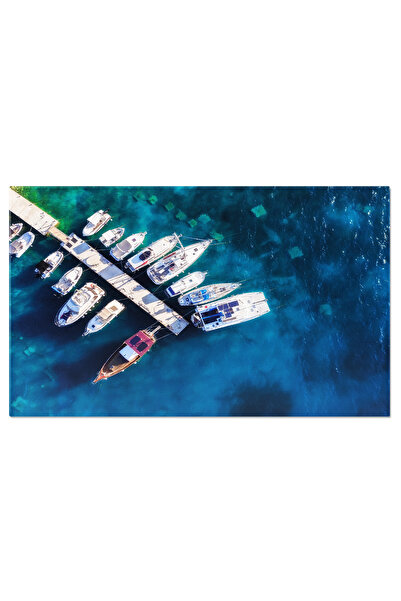 StoryGift Romania Tablou Canvas Vedere Aeriala A Marinei De Pe Marea Meditera...