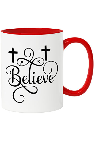 StoryGift Romania Cana Cu Textul "believe" - Crede Cruci Credinta Bunatate Cu...