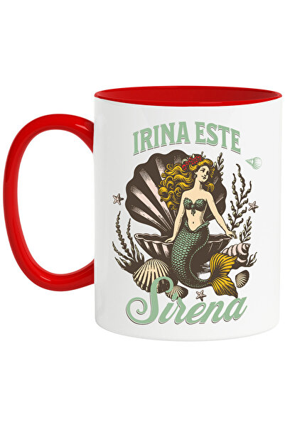 StoryGift Romania Cana Cu Sirena In Costum Verde Sub Apa Perla Text Irina Est...