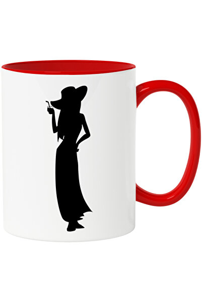 StoryGift Romania Cana Cu O Femeie Cu Palarie Care Tine O Bautura In Mana Cu ...
