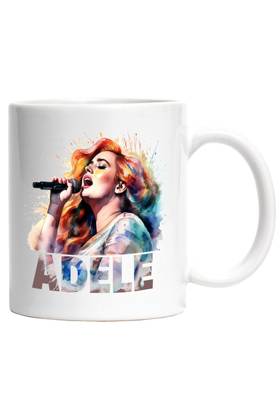 StoryGift Romania Cana Cu Adele, Microfon, Muzica, Cantec, Artist, Vedeta, Multicolor 330 Ml, Cera, Cu ,stg