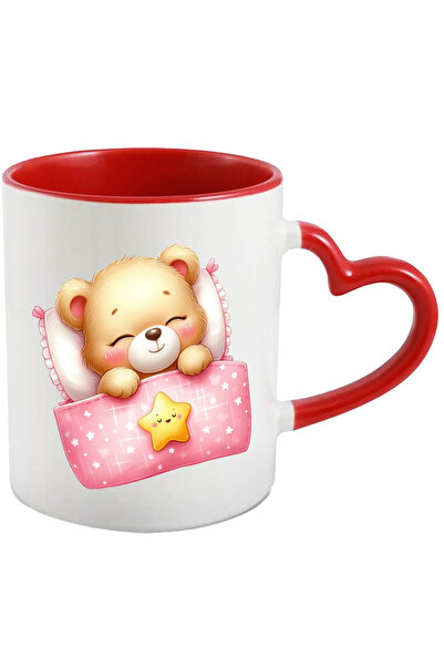 StoryGift Romania Cana Cu O Ursoaica Vesela Care Doarme | Ilustratie | Paturi...