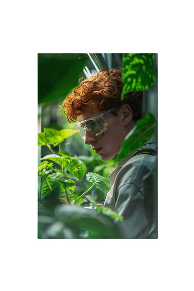 StoryGift Romania Tablou Canvas: Baiat Roscovan Cu Pistrui Si Ochelari Savant...