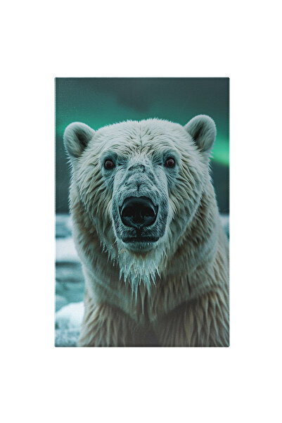 StoryGift Romania Tablou Canvas: Imagine Urs Polar Cu Blana Udă - Liniște După Vânătoare Pictura Digitala