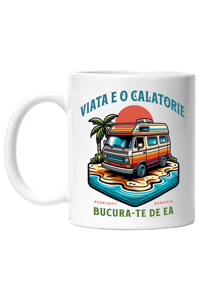 StoryGift Romania Cana Viata E O Calatorie Bucura-te De Ea Natura, 330ml, Cer...