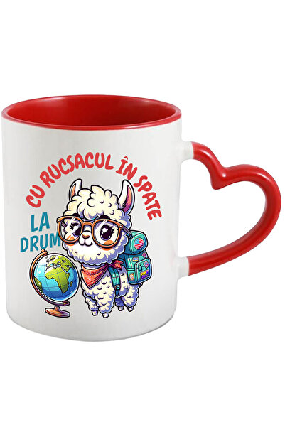 StoryGift Romania Cana Oaie Pufoasa Cercetas Cu Rucsacul In Spate, 330ml, Cer...