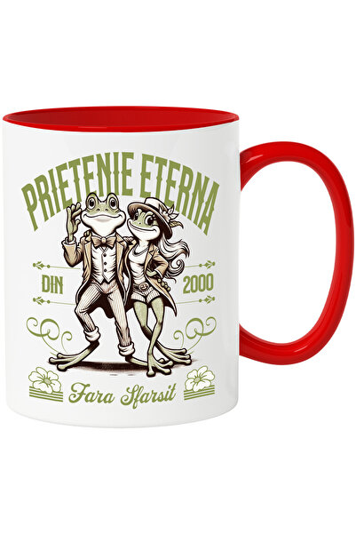StoryGift Romania Cana Prietenie Eterna Frati Broscute Familie, 330ml, Cerami...