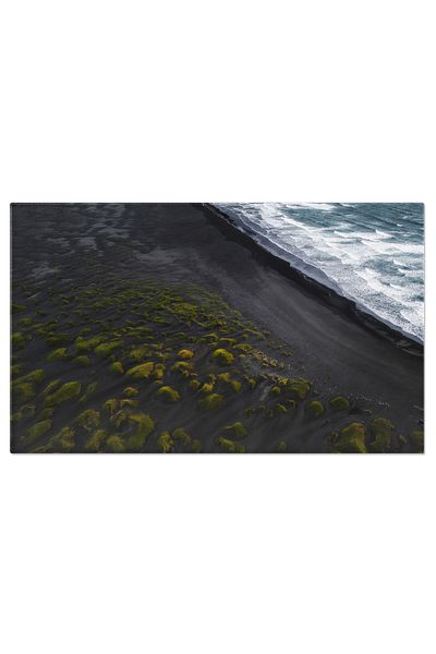 StoryGift Romania Tablou Canvas - Plaja Neagra In Islanda, Natura Dramatica Si Ocean