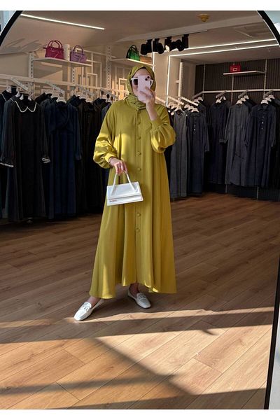 OlaLady Palton pentru femei, cu mâneci evazate, cu mâneci cu manșetă, cu șapcă hijab