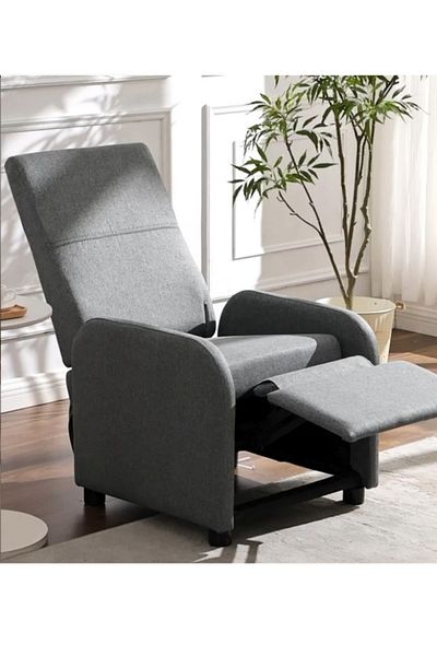 smart home Comfortable and extendable recliner chair - compact, modern design fits all spaces 80 x 60 x 98 cm