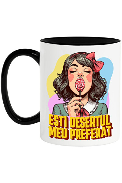 StoryGift Romania Cana Cu Fata Cu Funda Rosie Si Acadea Atragatoare Text Esti...