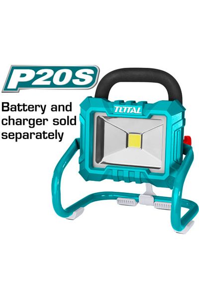 TOTAL 20v battery base spotlight without battery and charger