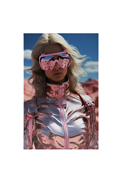 StoryGift Romania Tablou Canvas: Fata Robot Blond, Lucrari De Arta, Cosplay, Croiala Costum, Ochelari, Accesori