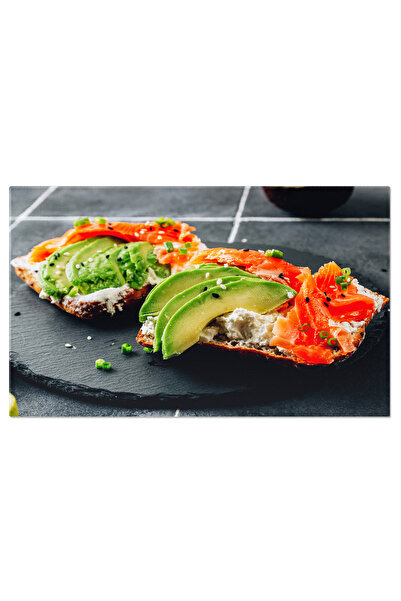 StoryGift Romania Tablou Canvas Gustare Sanatoasa: Toast Si Somon