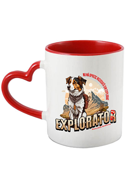 StoryGift Romania Cana Caine Labrador Cu Rucsac In Spate Pe Munte Text Explor...